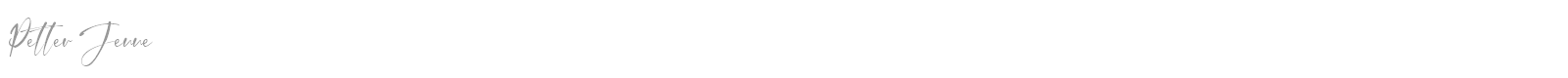 Petter Jenne font preview